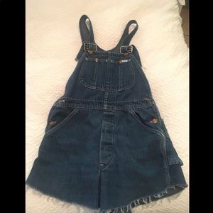 Urban Outfitters Lee Overalls Dark Denim